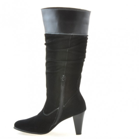 Bottes femme 1121-1 noir+noir antelope