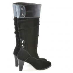 Bottes femme 1121-1 noir+noir antelope