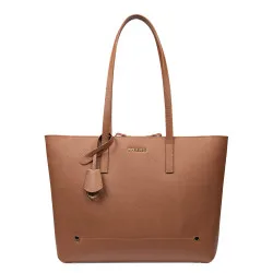 Sac à main femme bandoulière 034g saffiano caramel