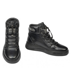 Chaussures pour adolescents 4013 noir combiné