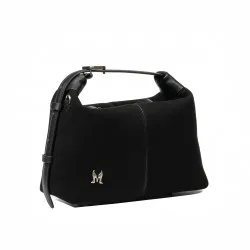 Sac à main femme 037-1g 01 en daim noir