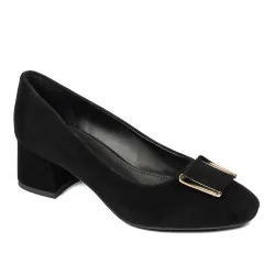 Chaussures élégantes femme 1321 velours noir