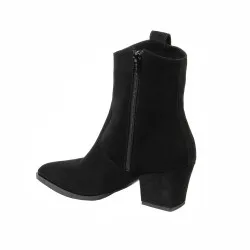 Bottes à talons pour femme 1411 en velours noir