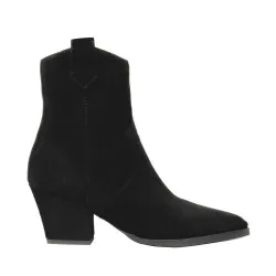 Bottes à talons pour femme 1411 en velours noir