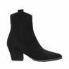Bottes à talons femme 1411-1 velours noir