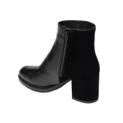 Bottines à talons femme 1406 noir combiné