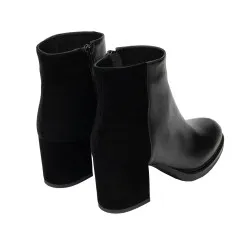 Bottines à talons femme 1406 noir combiné