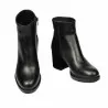 Bottines à talons femme 1406 noir combiné