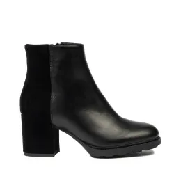 Bottines à talons femme 1406 noir combiné