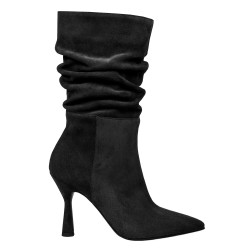 Bottes à talons pour femme 1410 en velours noir