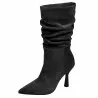 Bottes à talons pour femme 1410 en velours noir