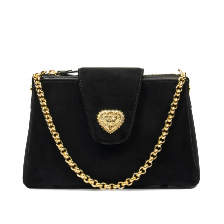 Sac à main pour femme 051g noir camoscio