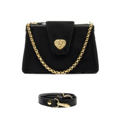 Sac à main pour femme 051g noir camoscio