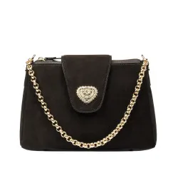 Sac à bandoulière femme 051g espresso camoscio