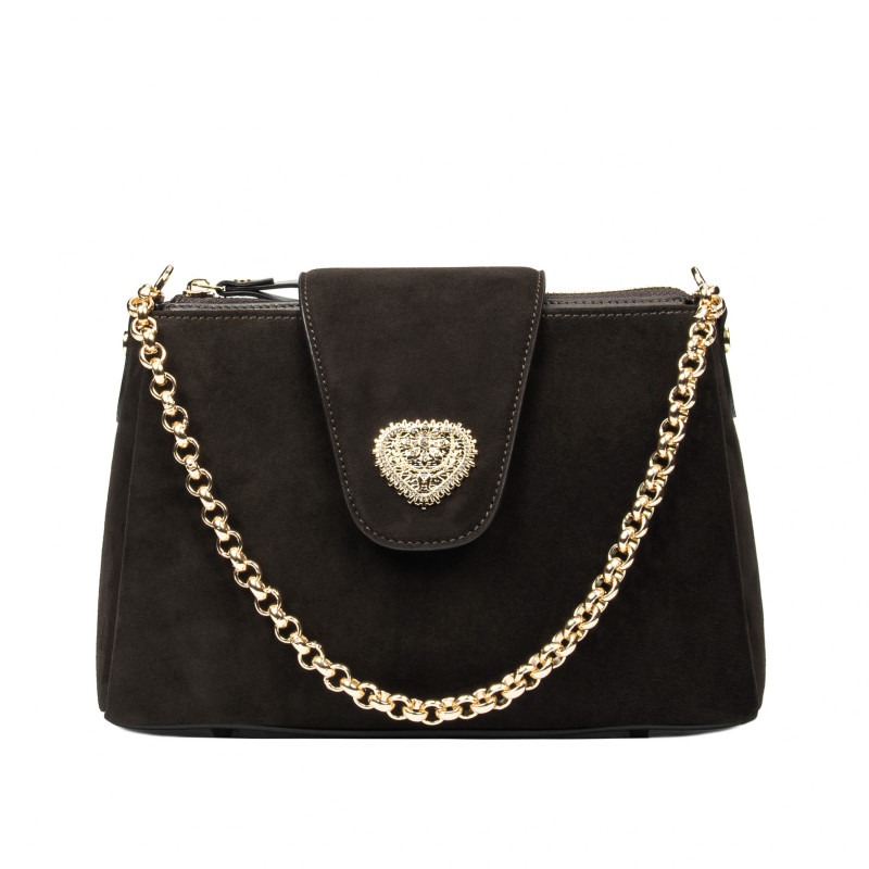 Sac à bandoulière femme 051g espresso camoscio