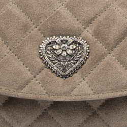 Sac à main pour femme 048g 01 en daim couleur grès