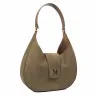Sac à main femme en daim camel 050g