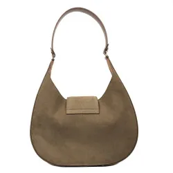 Sac à main femme en daim camel 050g
