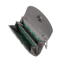 Sac à main pour femme à bandoulière 048g 01 en daim gris