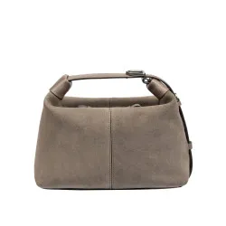 Sac à main femme 037-1g 01 en daim couleur grès