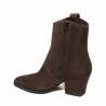 Bottes à talons pour femme 1411 velours cacao