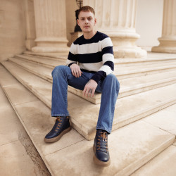 Bottes hommes 4152 indigo combiné lifestyle