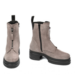 Bottines femme 3418 velours sable