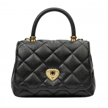 Sac à main pour femme bandoulière 049g noir caviar