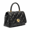 Sac à main pour femme bandoulière 049g noir caviar