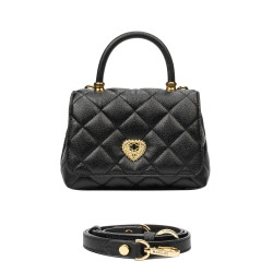 Sac à main pour femme bandoulière 049g noir caviar