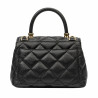 Sac à main pour femme bandoulière 049g noir caviar