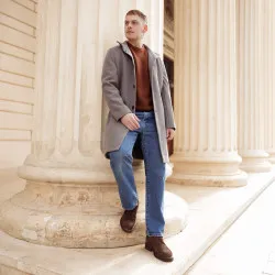 Chaussures casual homme 989 marron velours lifestyle