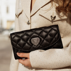 Sac à main femme bandoulière 048g 01 noir caviar lifestyle