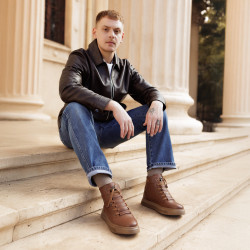 Bottes homme 4152 marron combiné lifestyle