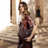 Sac à main pour femme 050g bordeaux foncé lifestyle