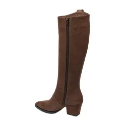 Botte à talon femme 1412 biz chocolat