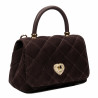 Sac à main femme bandoulière 049g camoscio coffee
