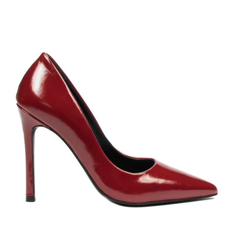 Chaussures élégantes femme 1302 vernis rouge