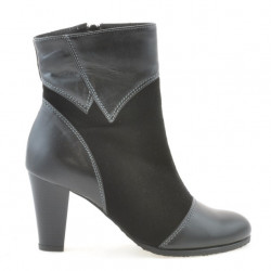 Bottes femme 1134 noir antilope combiné