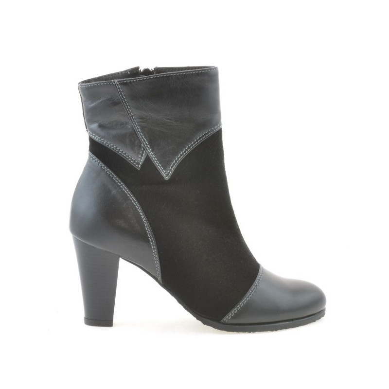 Bottes femme 1134 noir antilope combiné