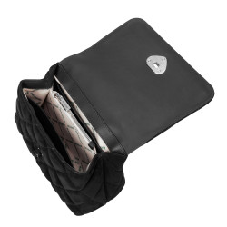 Sac à main pour femme bandoulière 049g 01 suédine noire