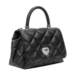 Sac à main femme d'épaule 049g 01 noir caviar