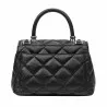 Sac à main femme d'épaule 049g 01 noir caviar