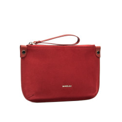 Sac à main pour femme 211g 01 en daim rouge
