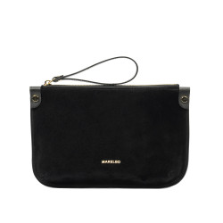 Sac à main femme 211g en daim noir