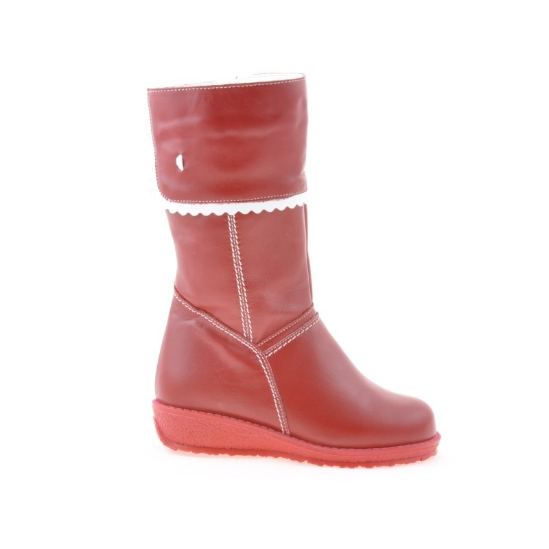 Bottes enfant petit 25c rouge+blanc
