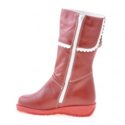 Bottes enfant petit 25c rouge+blanc