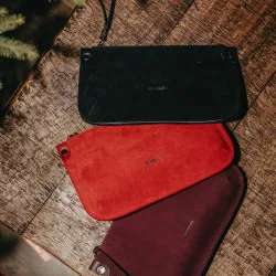 Sac à main femme 211g daim rouge lifestyle