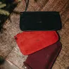 Sac à main femme 211g daim rouge lifestyle