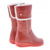 Bottes enfant petit 25c rouge+blanc